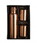SO301 – Engraved Copper Bottle and Glass Set (Velvet box)