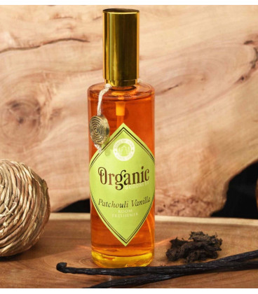 100 ml. Organic Goodness Room Freshener in Amber Bottle PatchouliVanilla