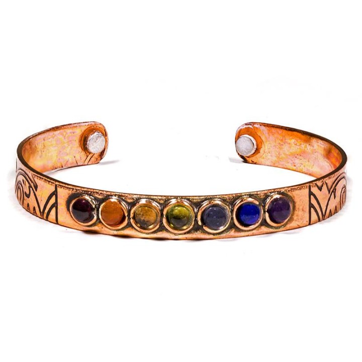 Armband 7 Chakra mineralen magnetisch