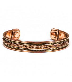 Armbanden magnetisch koper set van 2 stuks