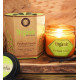 200 g. Organic Goodness Soy Candle in Amber Colored Patchouli Vanilla