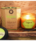 200 g. Organic Goodness Soy Candle in Amber Colored Patchouli Vanilla