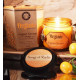 200 g. Organic Goodness Soy Candle in Amber Colored Orange