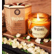 200 g. Organic Goodness Soy Candle in Amber Colored Madurai Jasmine