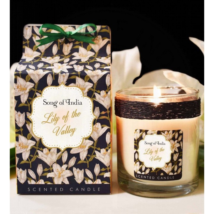 200 g. Little Pleasures Scented Candle in Glass Jar Lily of the Valley