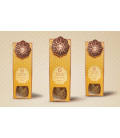 Luxurious Veda 20 Incense Cones with Metal Hanging Aqua Oud (Pitta)