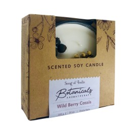 200 g. Botanical Aromatherapy 3 Wick Scented Candle in Wild BerryCassis